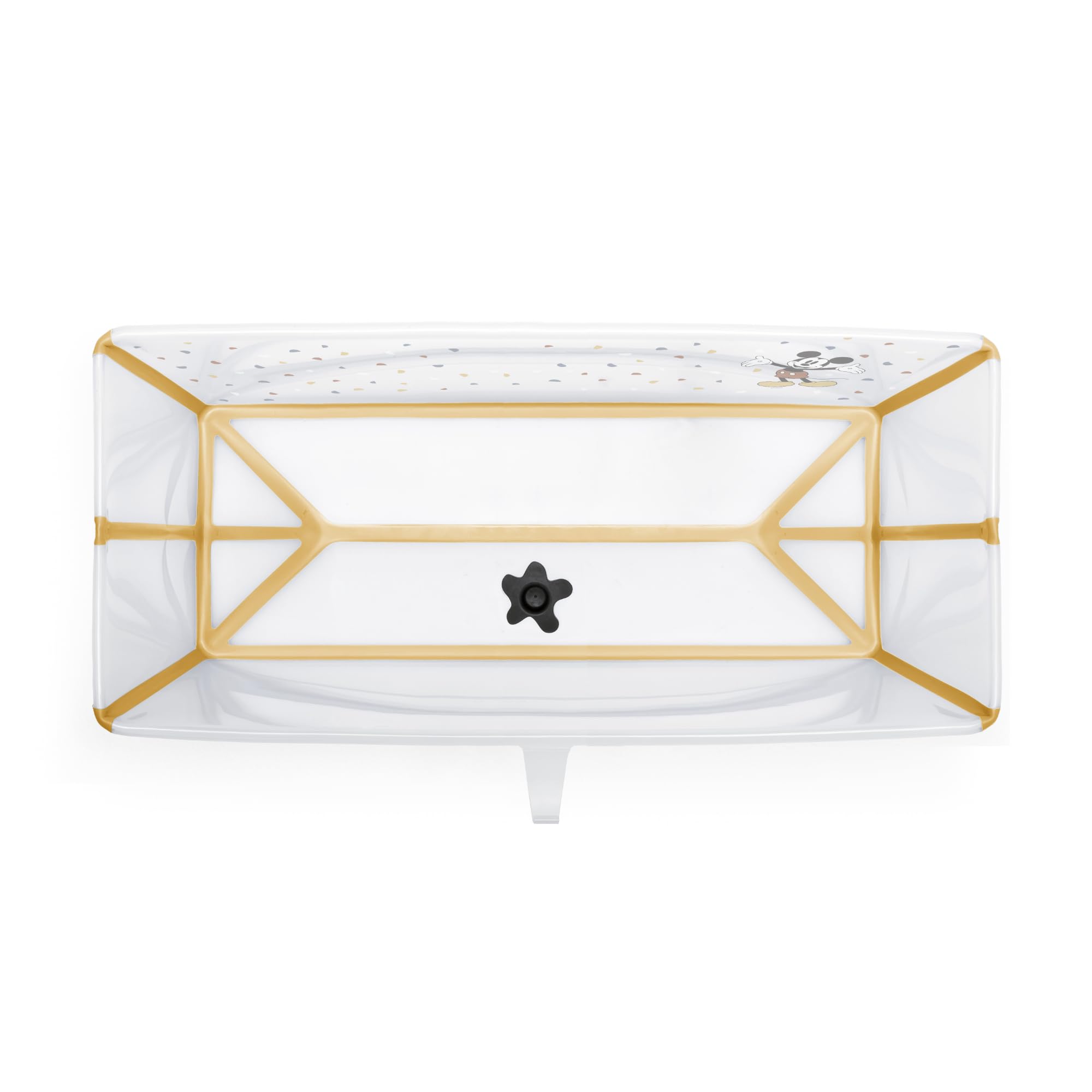 Stokke Flexi Bath X-Large Mickey Celebration easy to clean after baths.