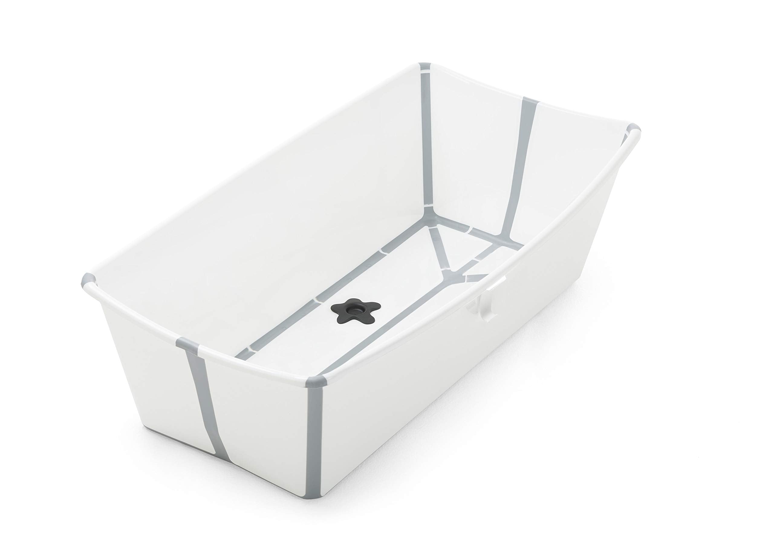 Stokke Flexi Bath X-Large folded for compact storage.