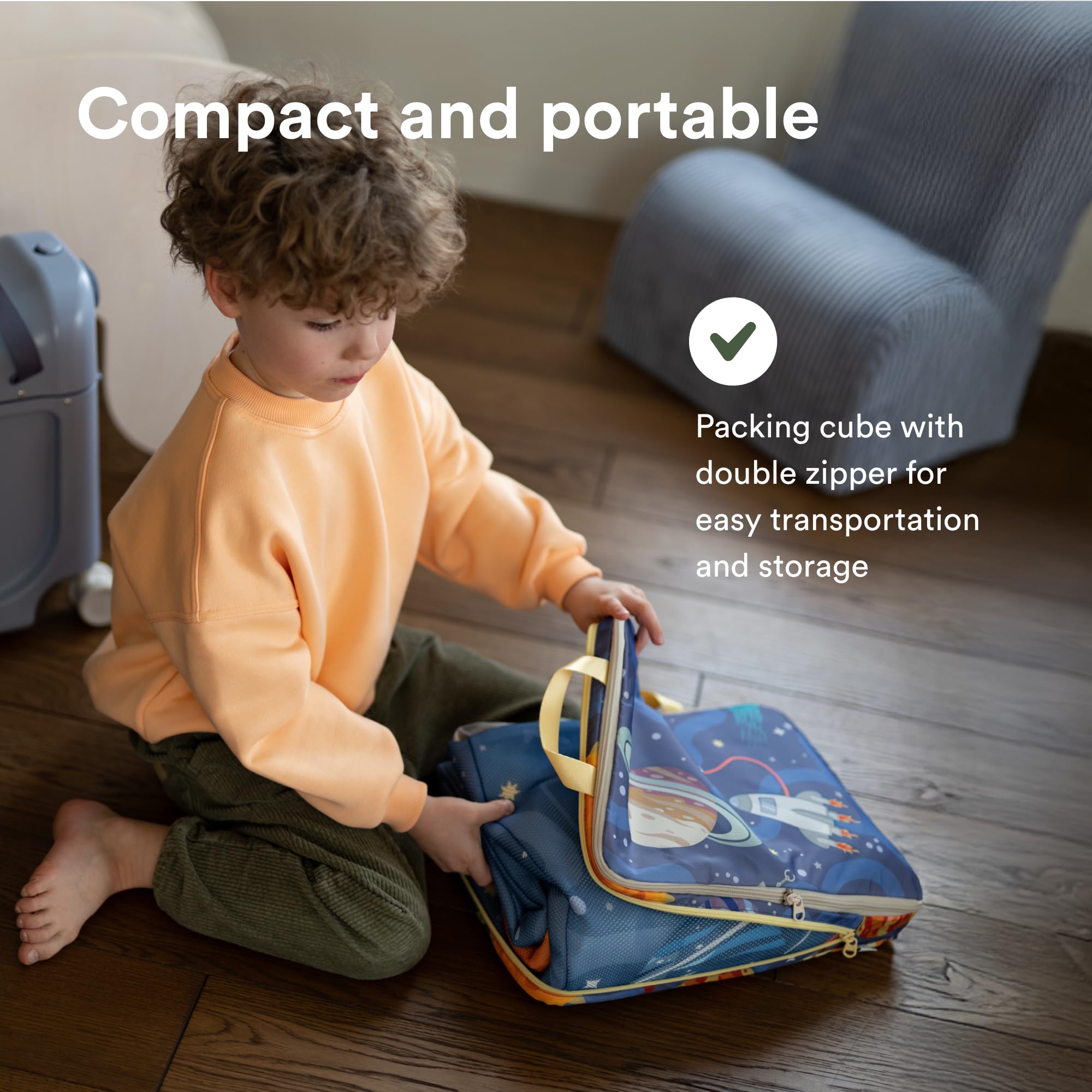Stokke JetKids CloudSleeper TPU shell is durable and water-resistant.