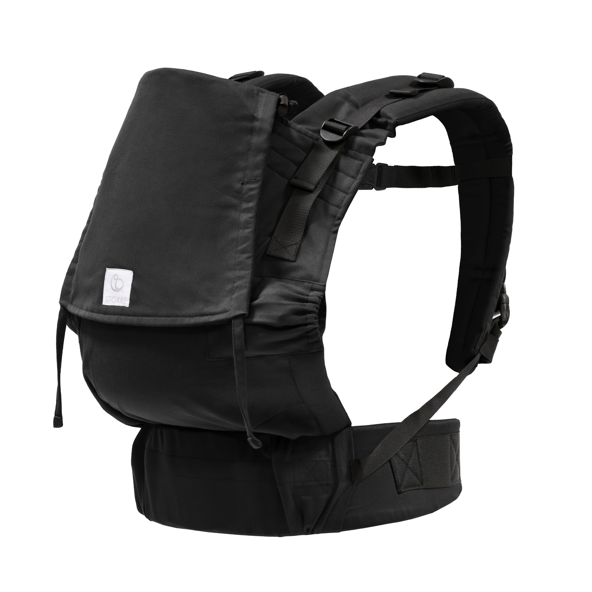 Stokke Limas Carrier Flex in front carry mode with ergonomic support.