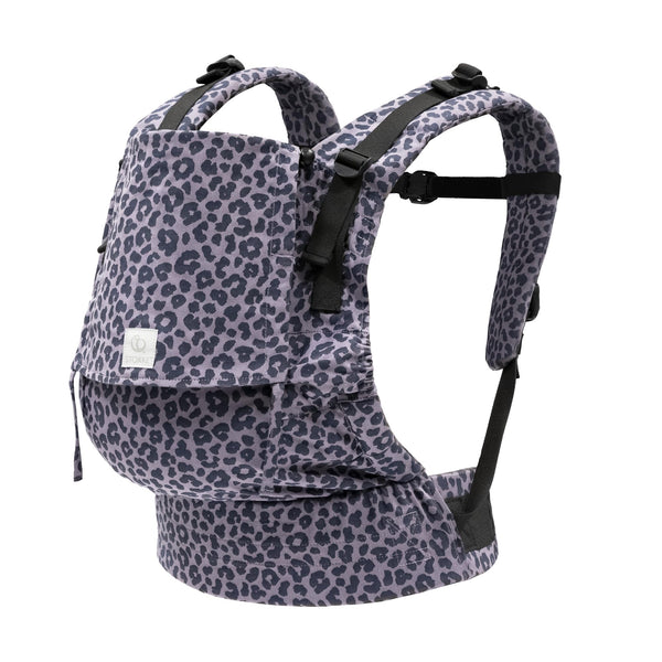 Stokke Limas Carrier Flex Leopard Lilac front carry ergonomic support