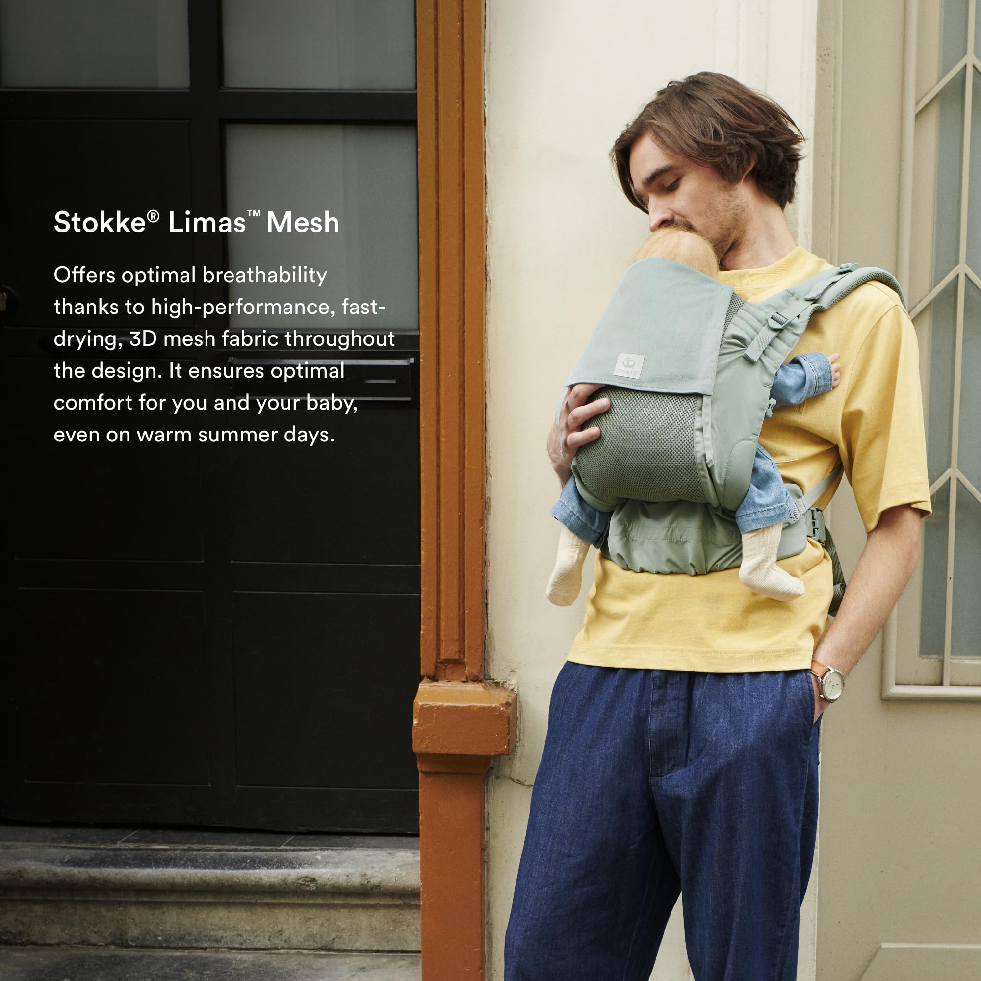 Stokke Limas Mesh ergonomic shoulder straps support comfortable carrying
