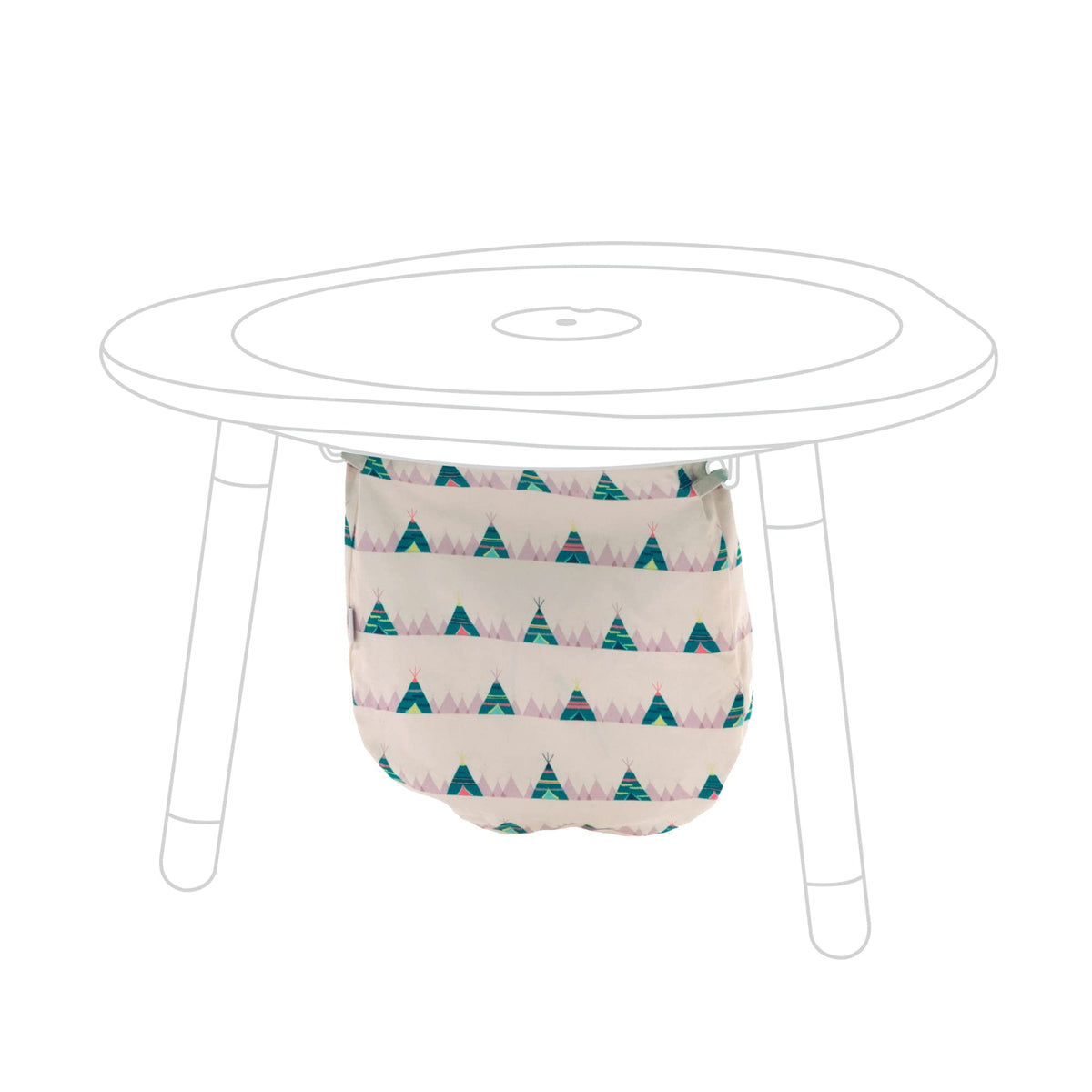 Stokke MuTable cotton bag with tepees pattern for organized toys