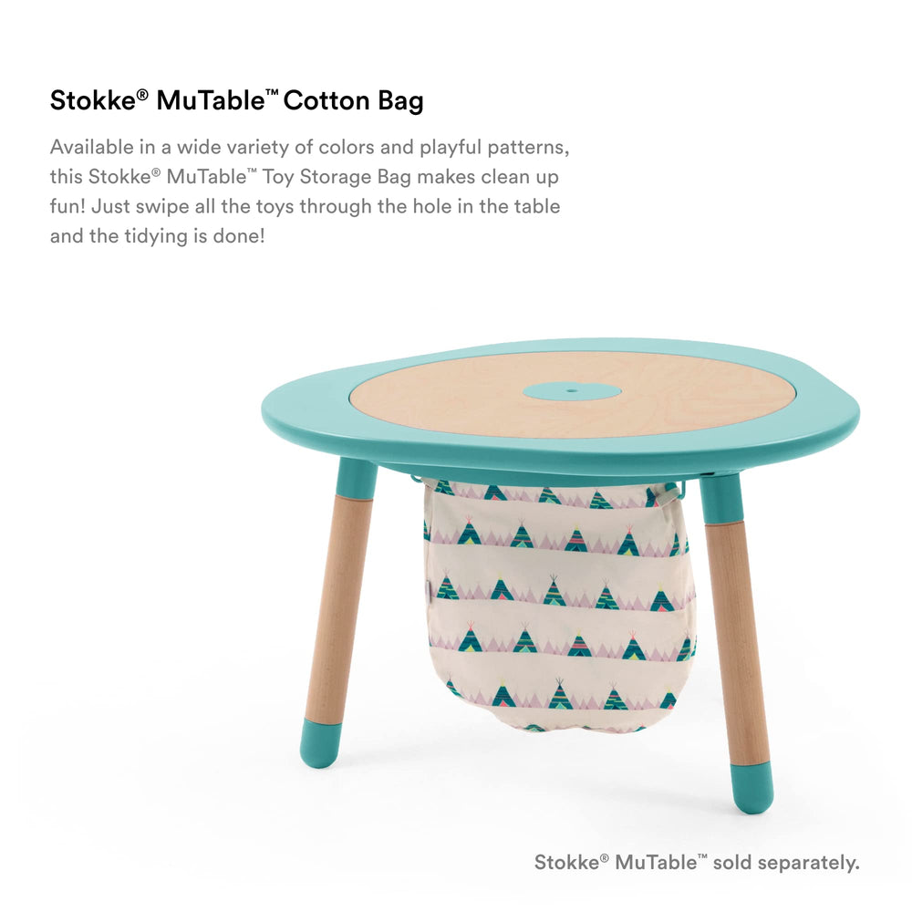 Stokke MuTable cotton bag storage for small to medium toys