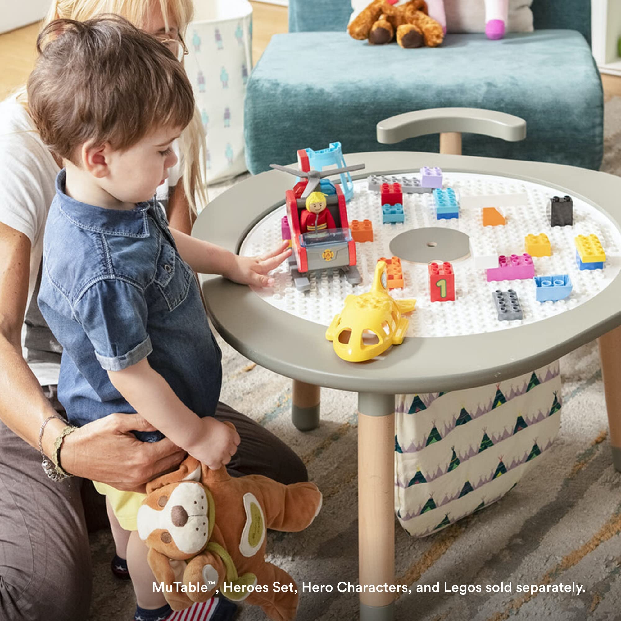 Stokke MuTable design-purpose bag complements organized play spaces