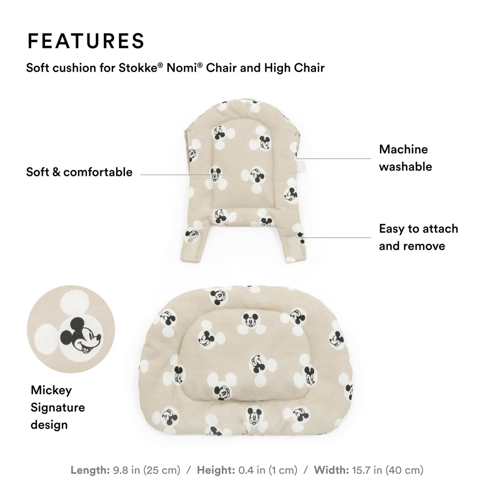 Stokke Nomi cushion machine washable for quick cleanup after meals