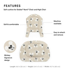 Stokke Nomi cushion machine washable for quick cleanup after meals