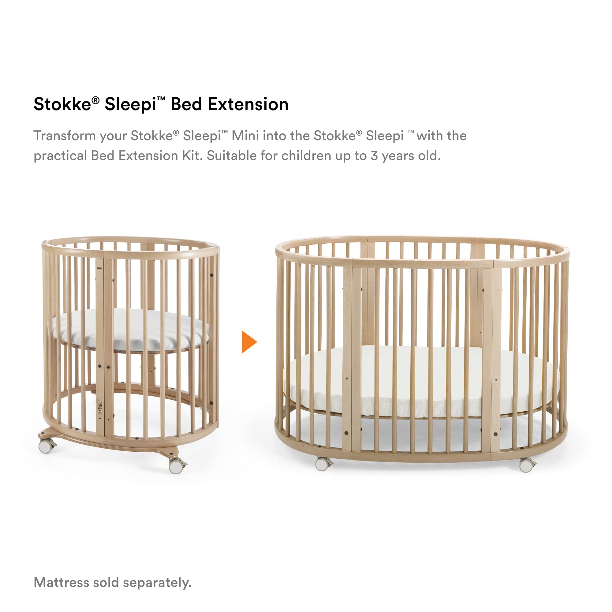 Stokke Sleepi Bed Extension V2 assembly guide supports a quick upgrade