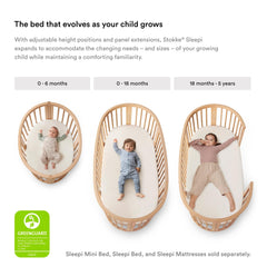 Stokke Sleepi Bed Extension V3 Natural beech wood construction with durable finish