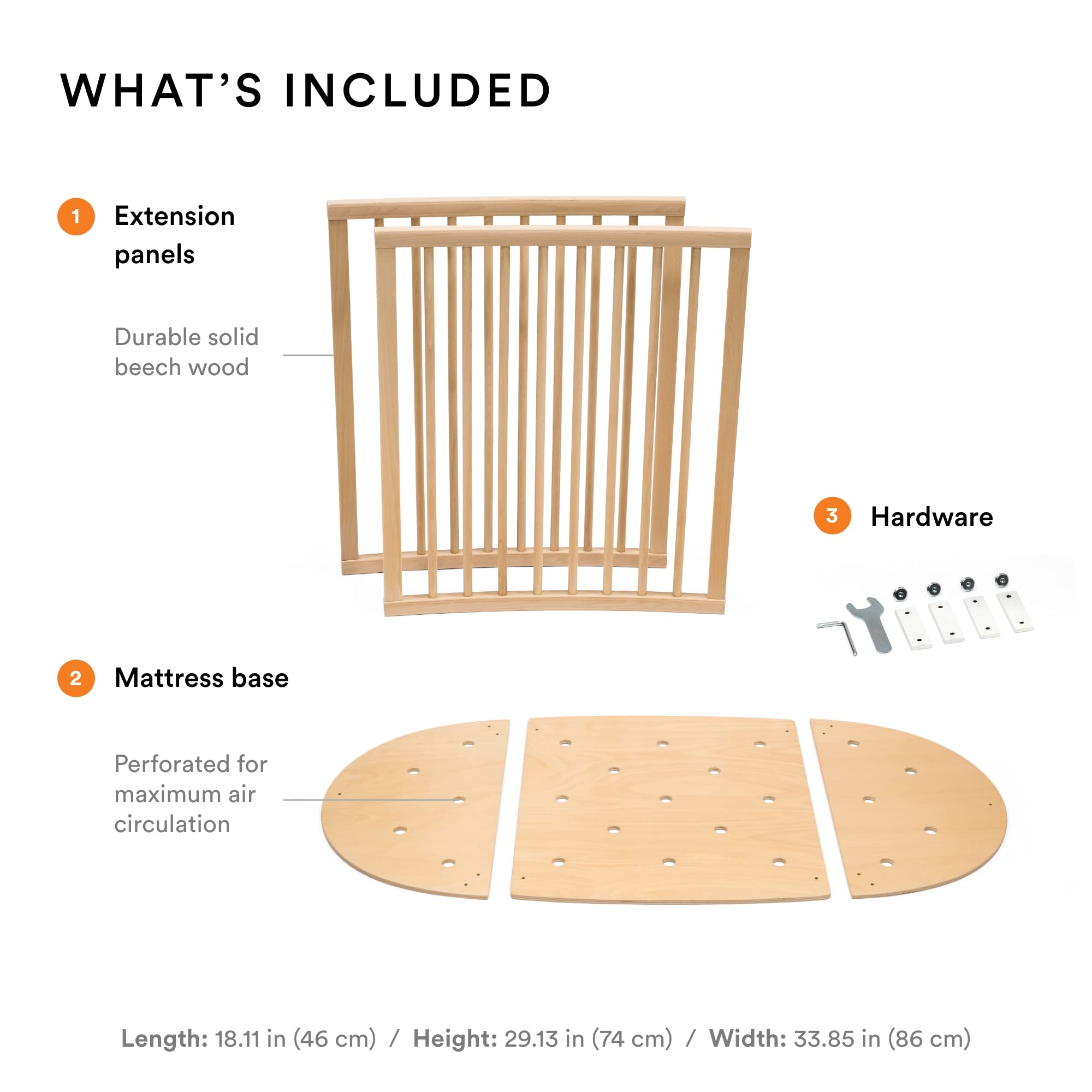 Stokke Sleepi Bed Extension V3 Natural compatibility note prevents mismatches