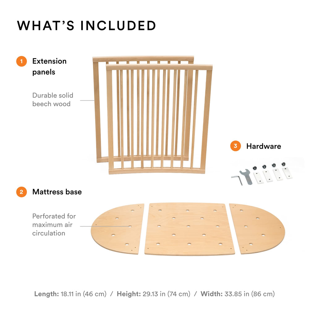 Stokke Sleepi Bed Extension V3 Natural compatibility note prevents mismatches