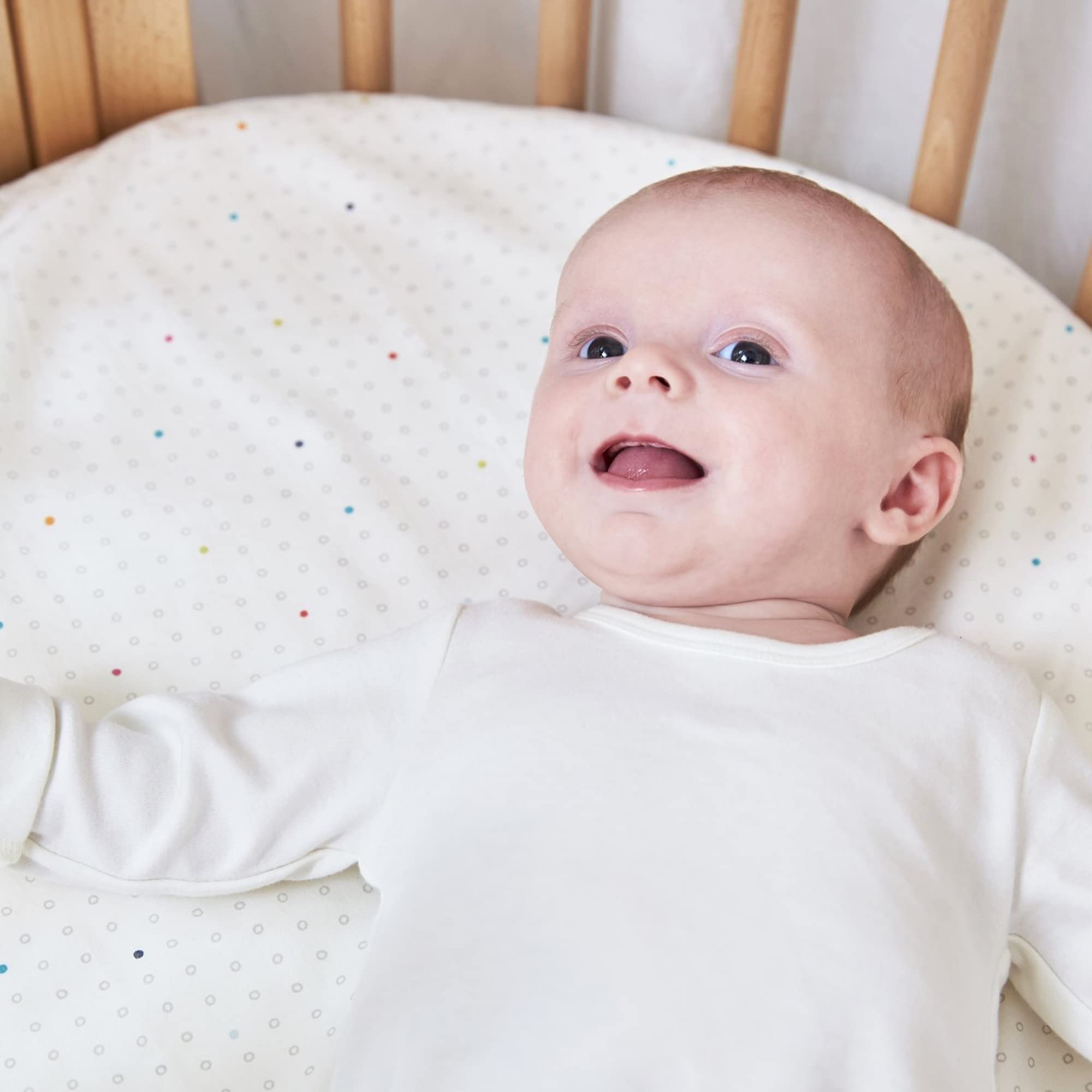 Stokke Sleepi v2 compatibility note image indicating post-2022 mattress compatibility details.