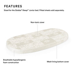 Stokke Sleepi Junior Mattress with grooves-ventilation for airflow