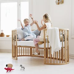 Stokke Sleepi Junior Mattress showing hypoallergenic-foam for allergy-friendly nights