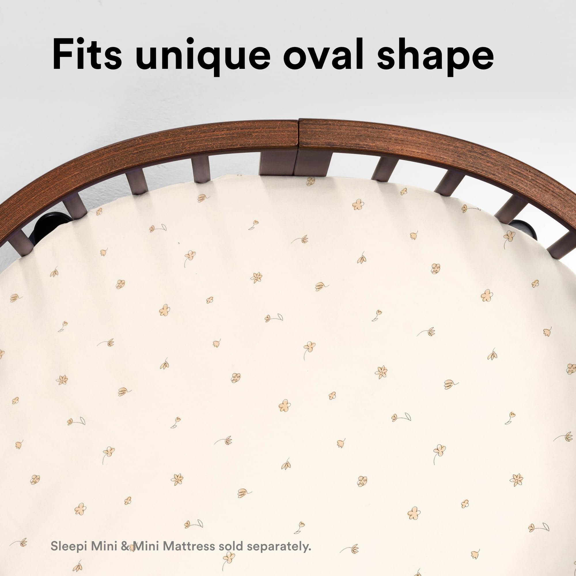 Stokke Sleepi Mini fitted sheet with zip for a snug, secure fit
