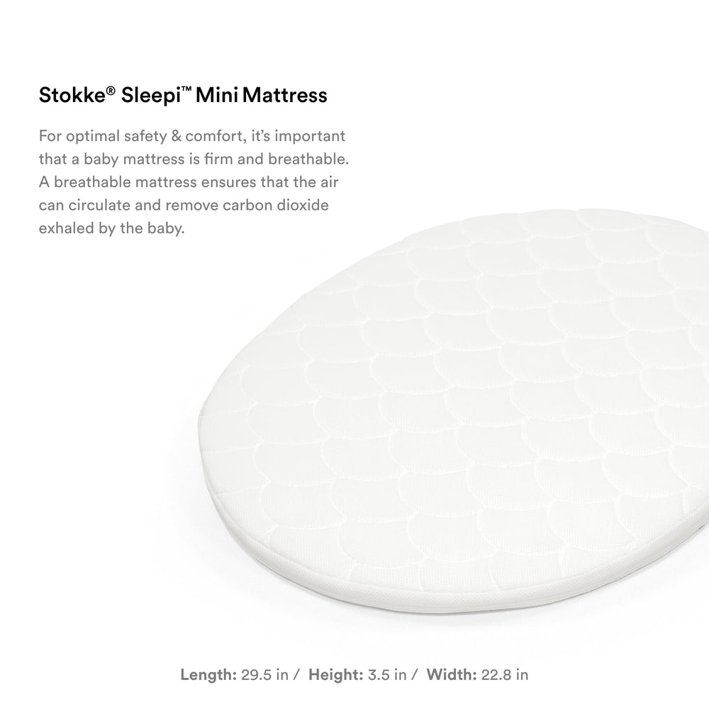 The Sleepi Bed compatible oval mattress fits snugly with a secure, cozy surface