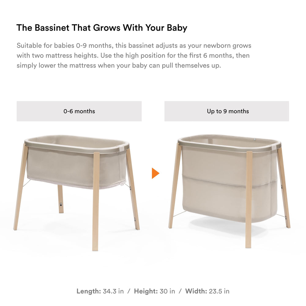 Stokke Snoozi Bassinet frame is easy to wipe clean.