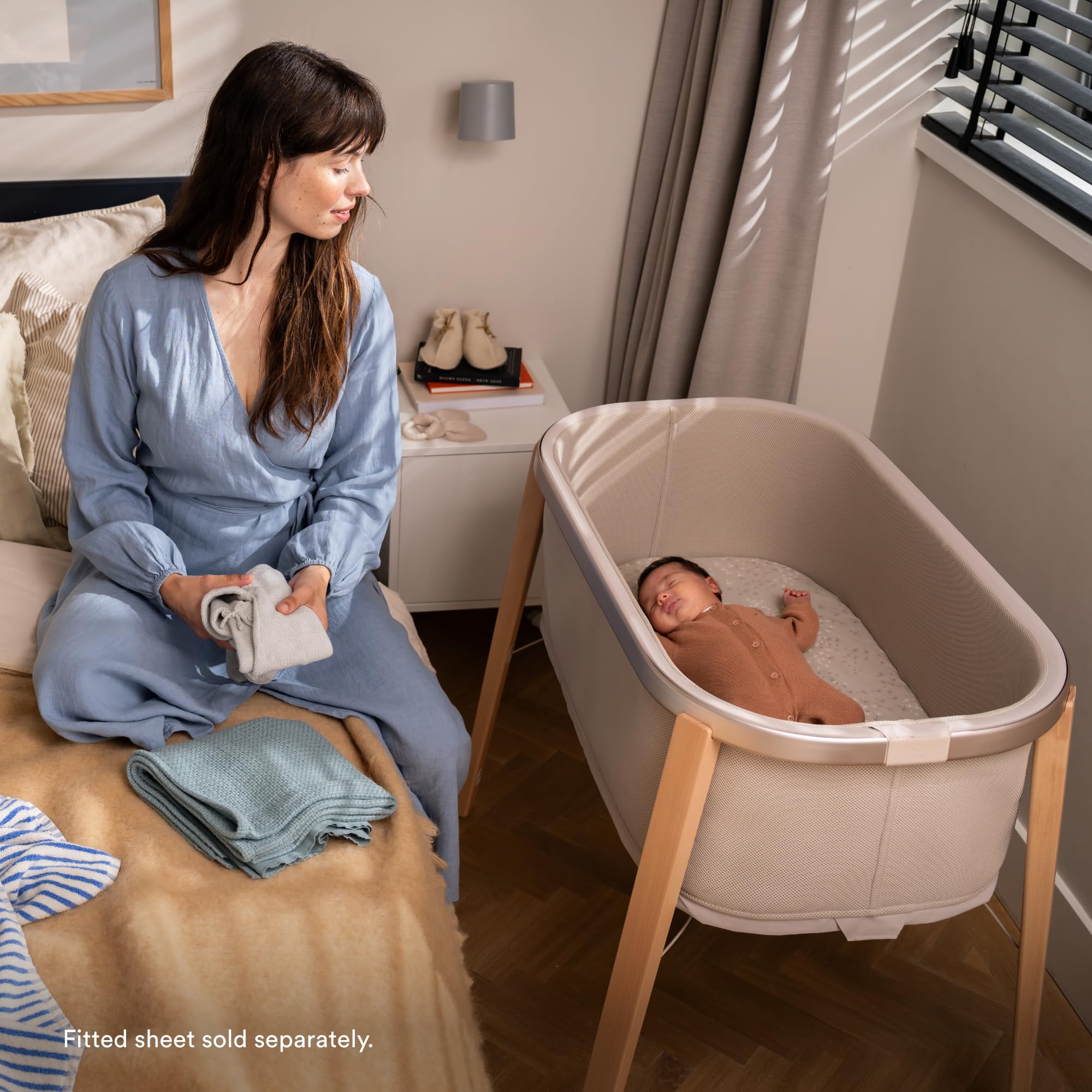 Stokke Snoozi Bassinet travel bag optional for on-the-go families.