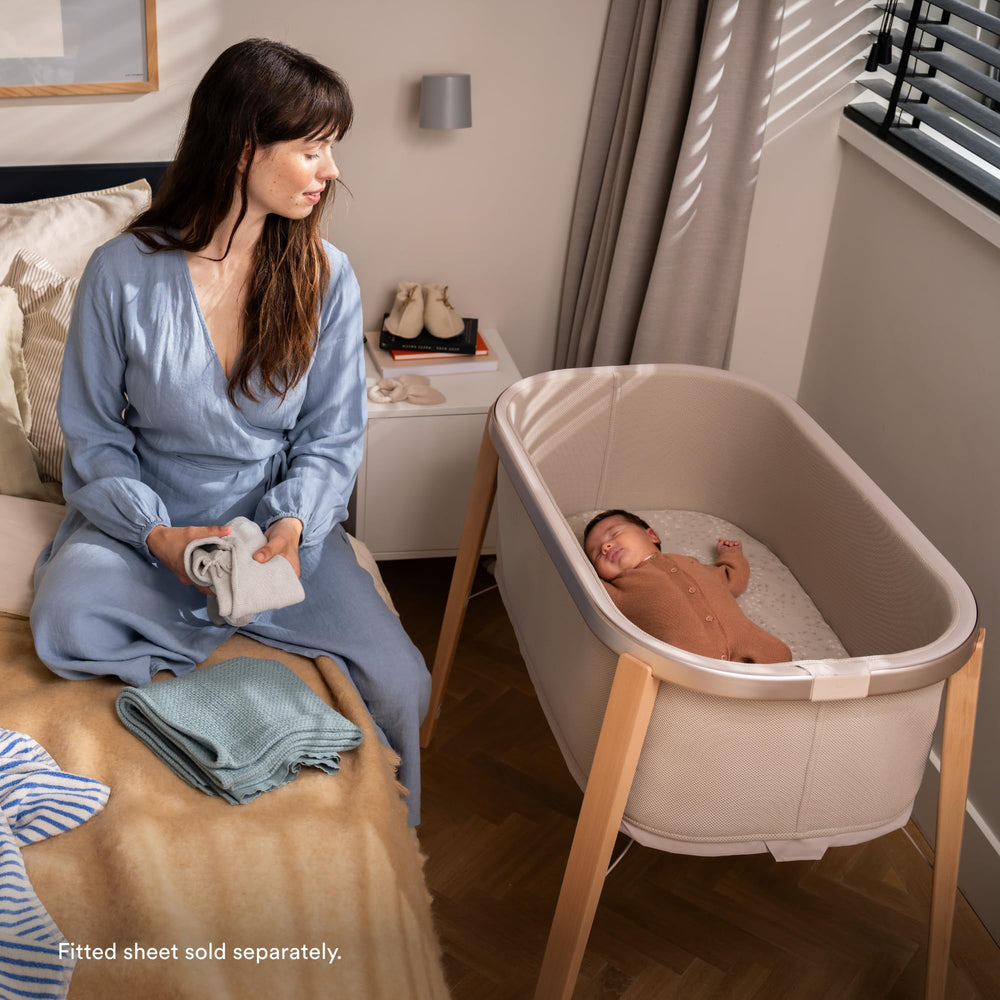 Stokke Snoozi Bassinet travel bag optional for on-the-go families.