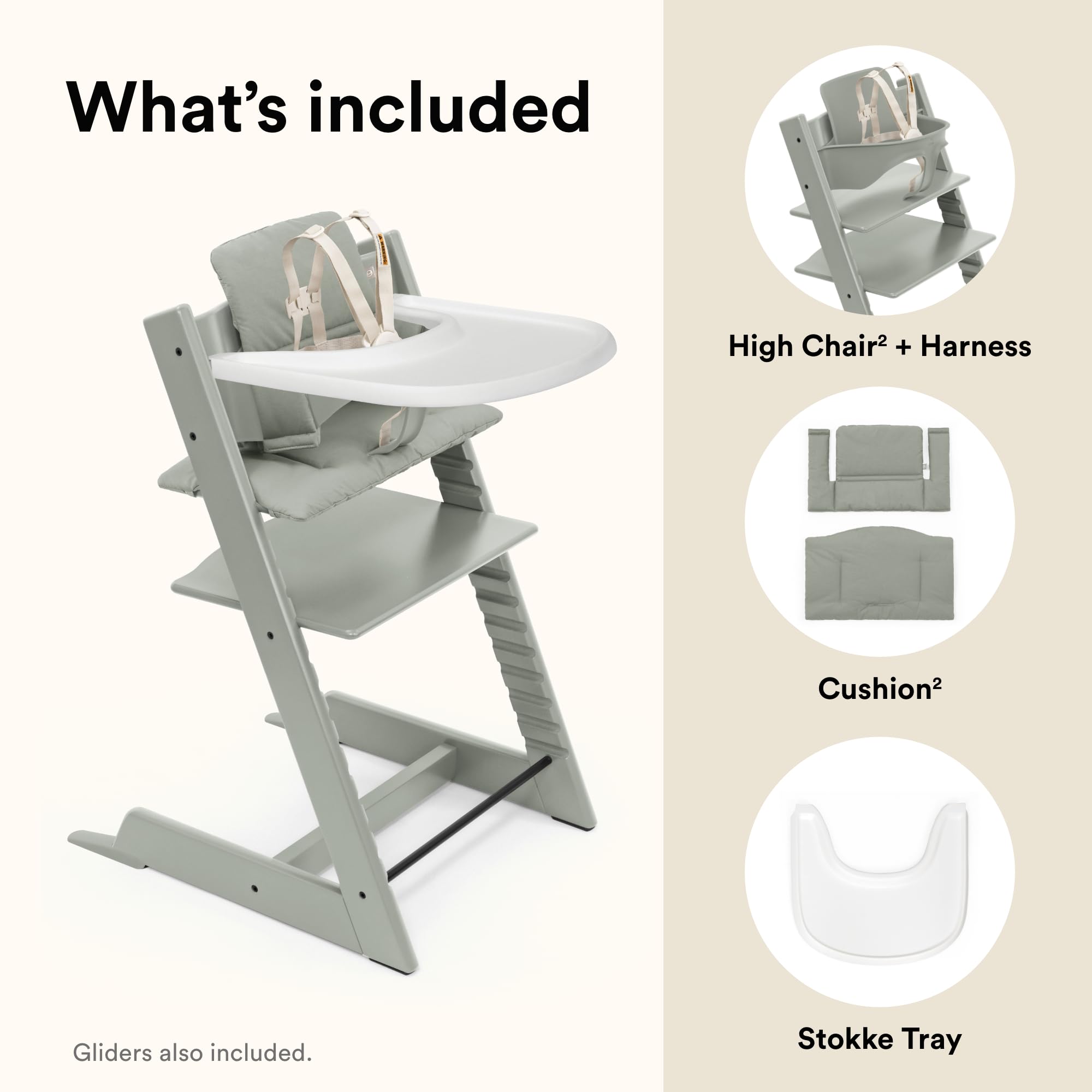 Stokke setup near the table to support family mealtimes.
