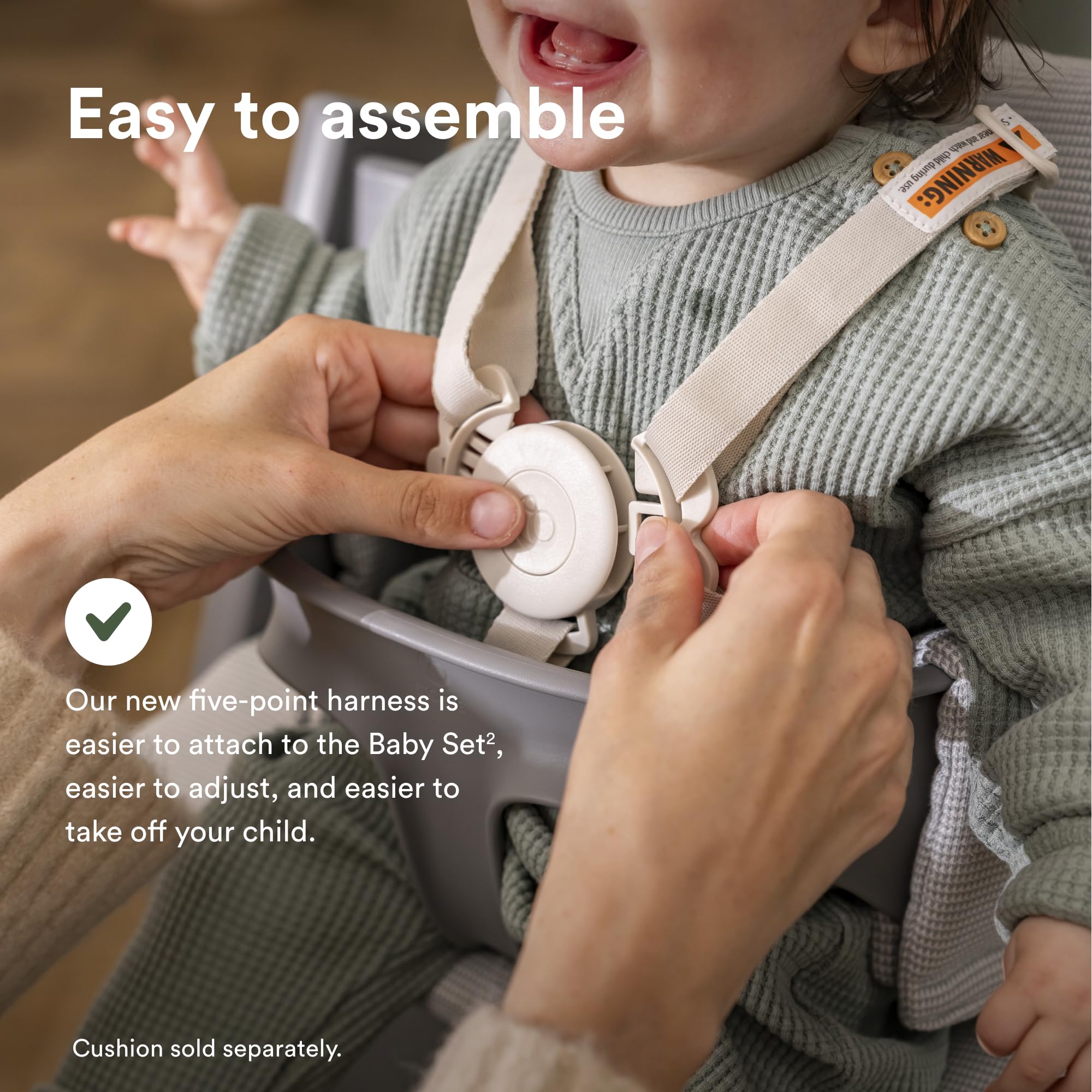 Stokke Tripp Trapp 300 lb capacity supports family use