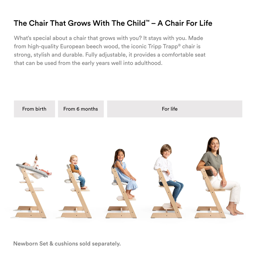 Stokke Tripp Trapp Baby Seat ergonomic design blends with Scandinavian aesthetics