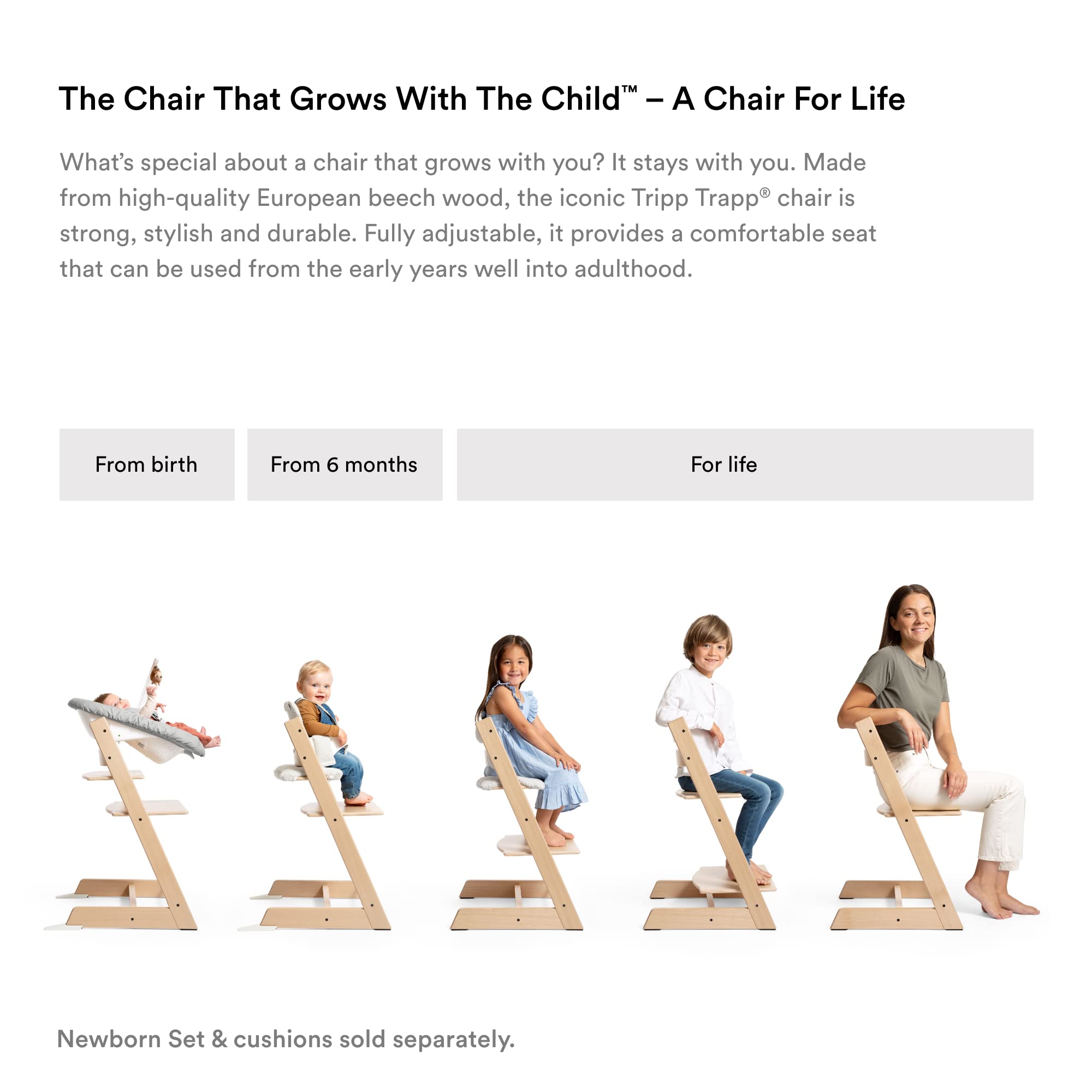 Stokke Tripp Trapp cushion optional for extra comfort