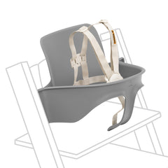 Stokke Tripp Trapp Baby Set 2 Storm Grey, easy assembly for a comfortable high chair.