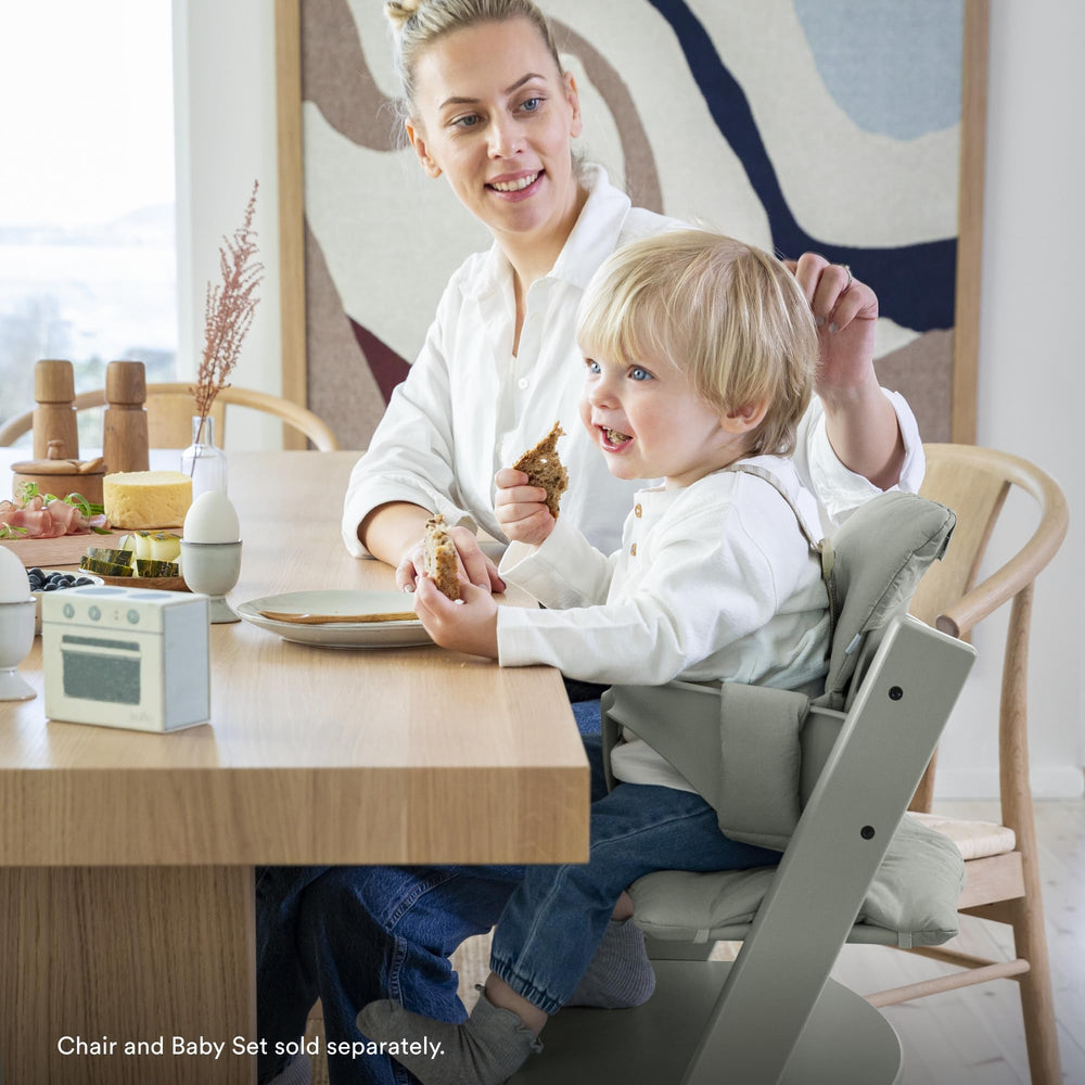 Stokke cushion compatible with Baby Set 2 for secure seating.