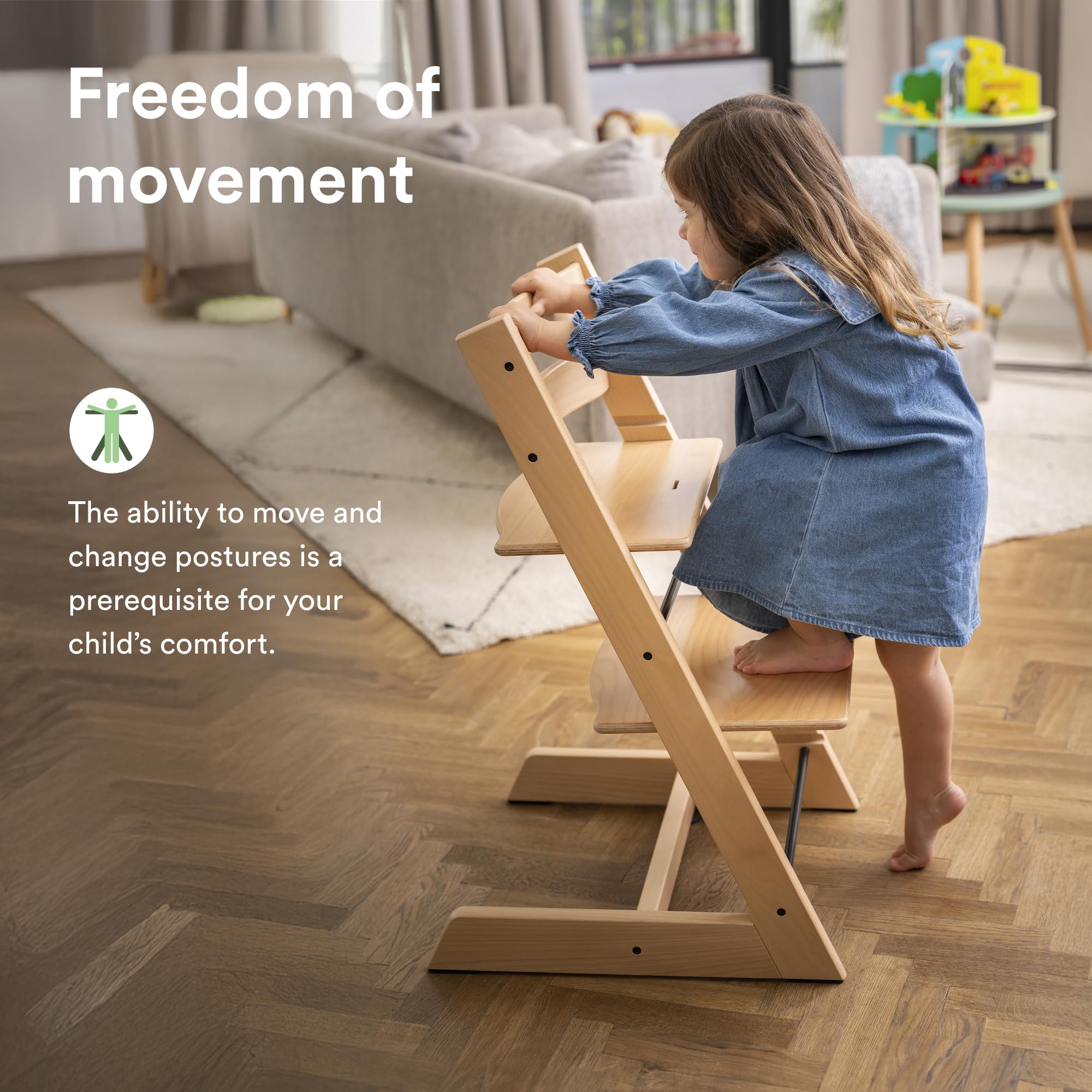 Stokke Tripp Trapp chair natural color options fit many homes