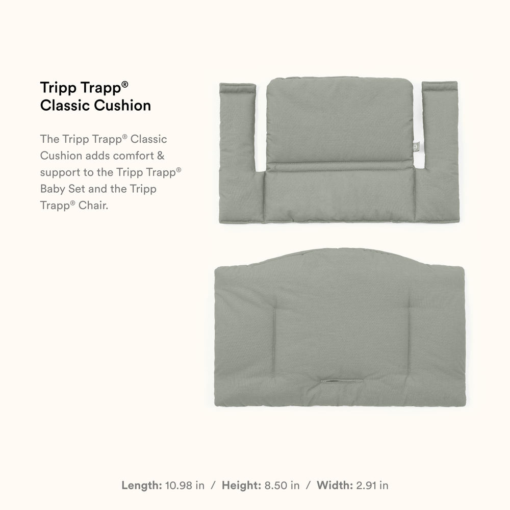Stokke Tripp Trapp Classic Cushion 2 machine washable for easy cleanup.