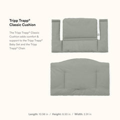 Stokke Tripp Trapp Classic Cushion 2 machine washable for easy cleanup.