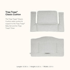 Stokke Tripp Trapp Classic Cushion 2 Nordic Grey attachment for easy installation