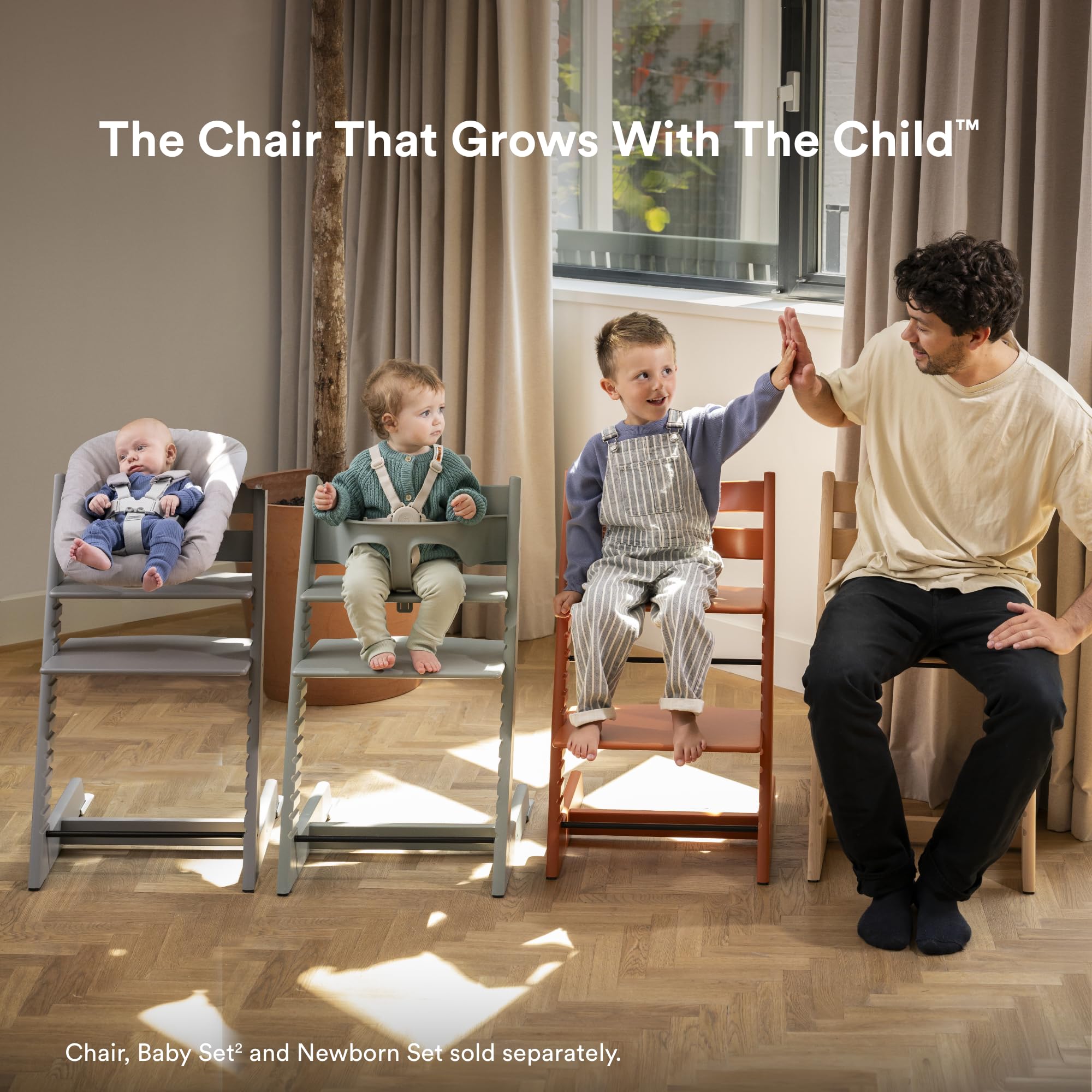 Stokke Tripp Trapp cushion provides soft support for babies and toddlers.