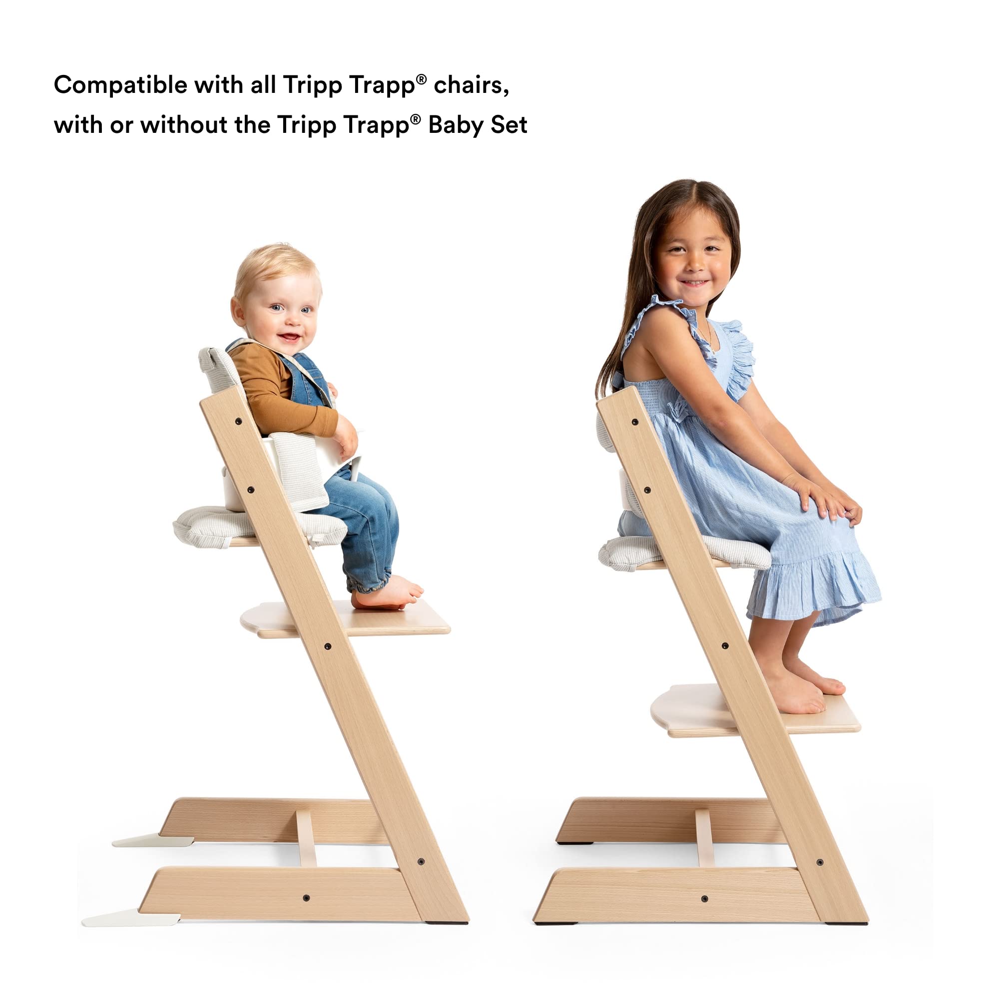 Stokke Tripp Trapp cushion Nordic Grey washable fabric for quick cleanup