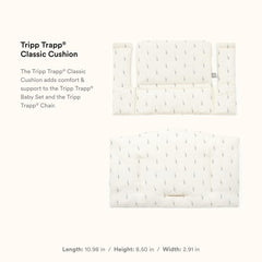 Stokke Tripp Trapp Cushion 2 Wheat Cream attached to the chair