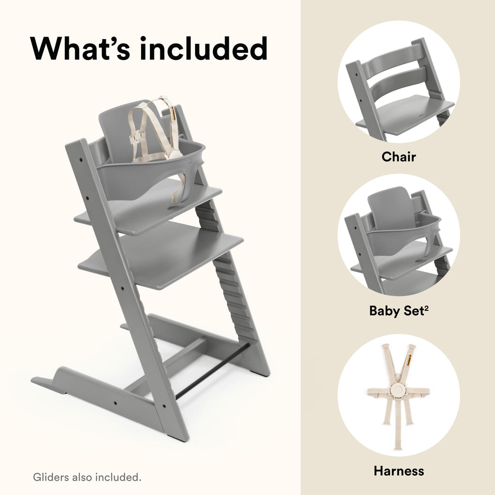 Stokke Tripp Trapp easy-clean finish in storm grey