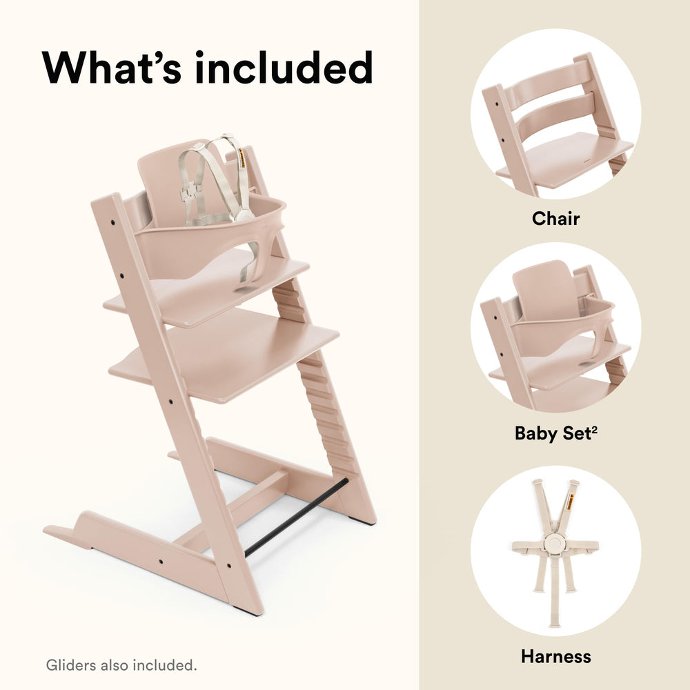 Stokke Tripp Trapp grows with your child from 6 to 36 months.