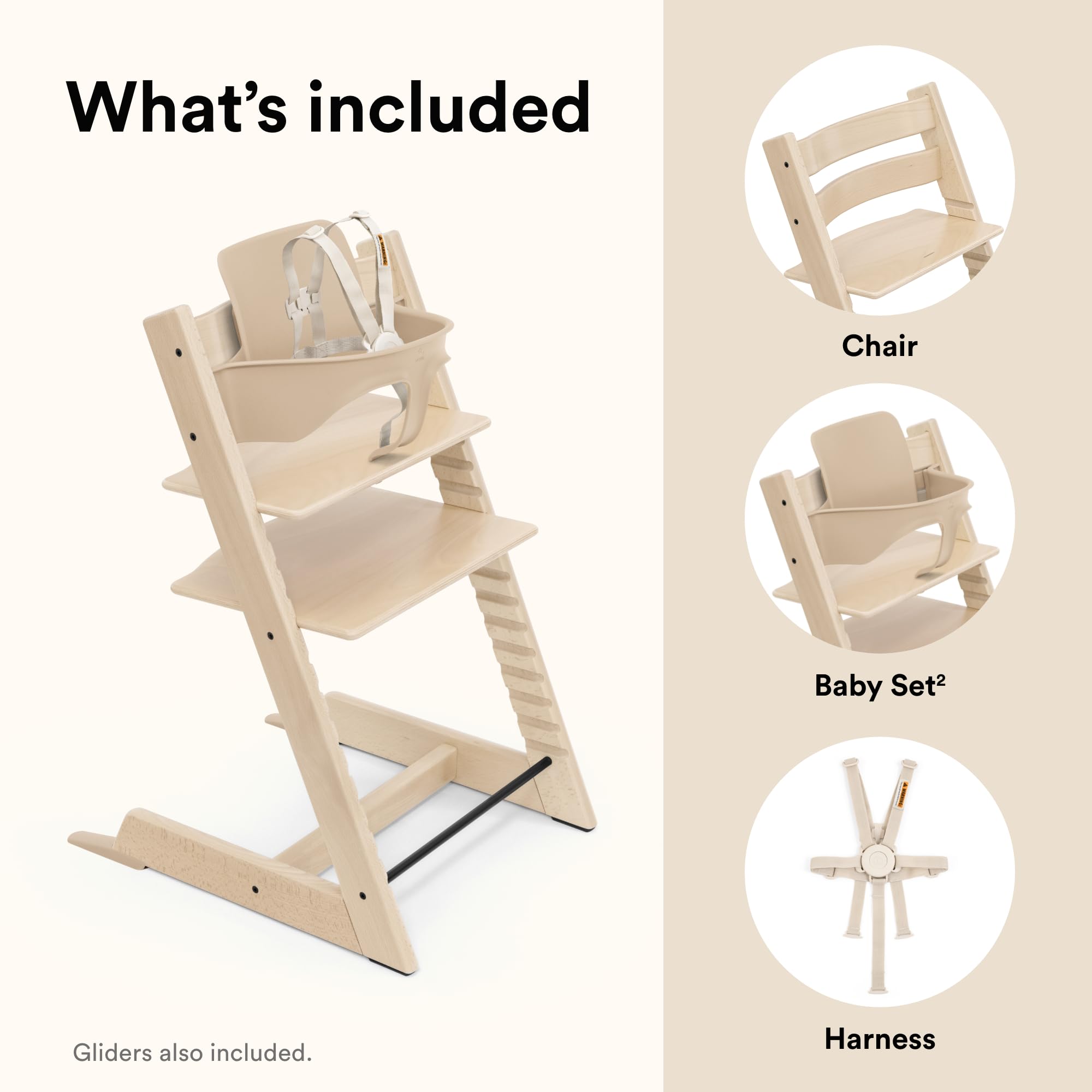 Stokke Tripp Trapp High Chair 2 natural easy-clean surfaces for busy kitchens