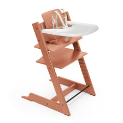 Stokke Tripp Trapp High Chair 2 Terracotta shown at table for family meals.