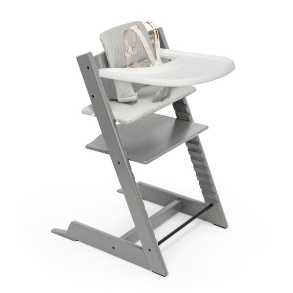 Stokke Tripp Trapp high chair Storm Grey front view for table-height family meals