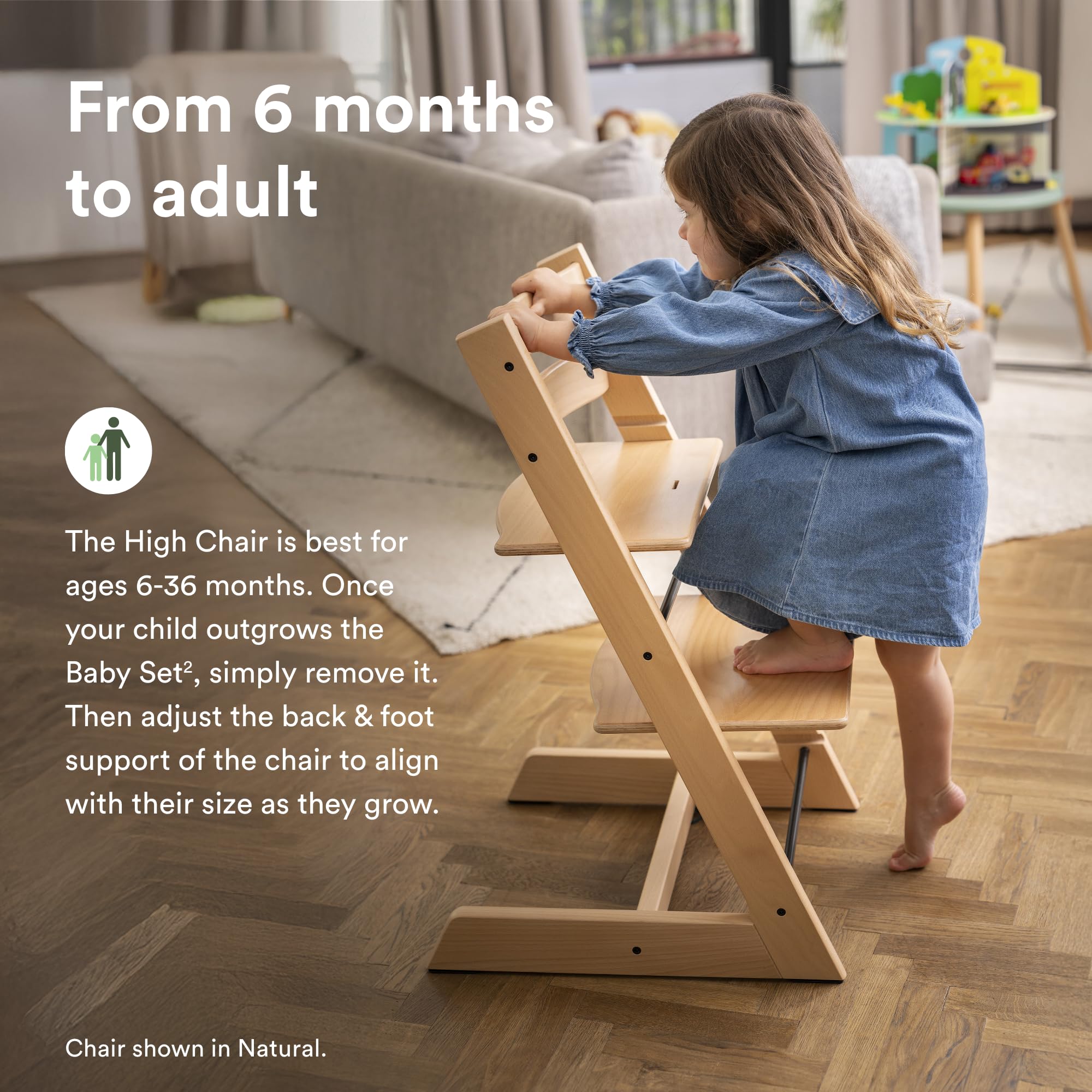 Stokke Tripp Trapp lifetime design by Opsvik growing with your child