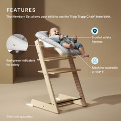 Stokke Tripp Trapp Newborn harness closeup secure fit