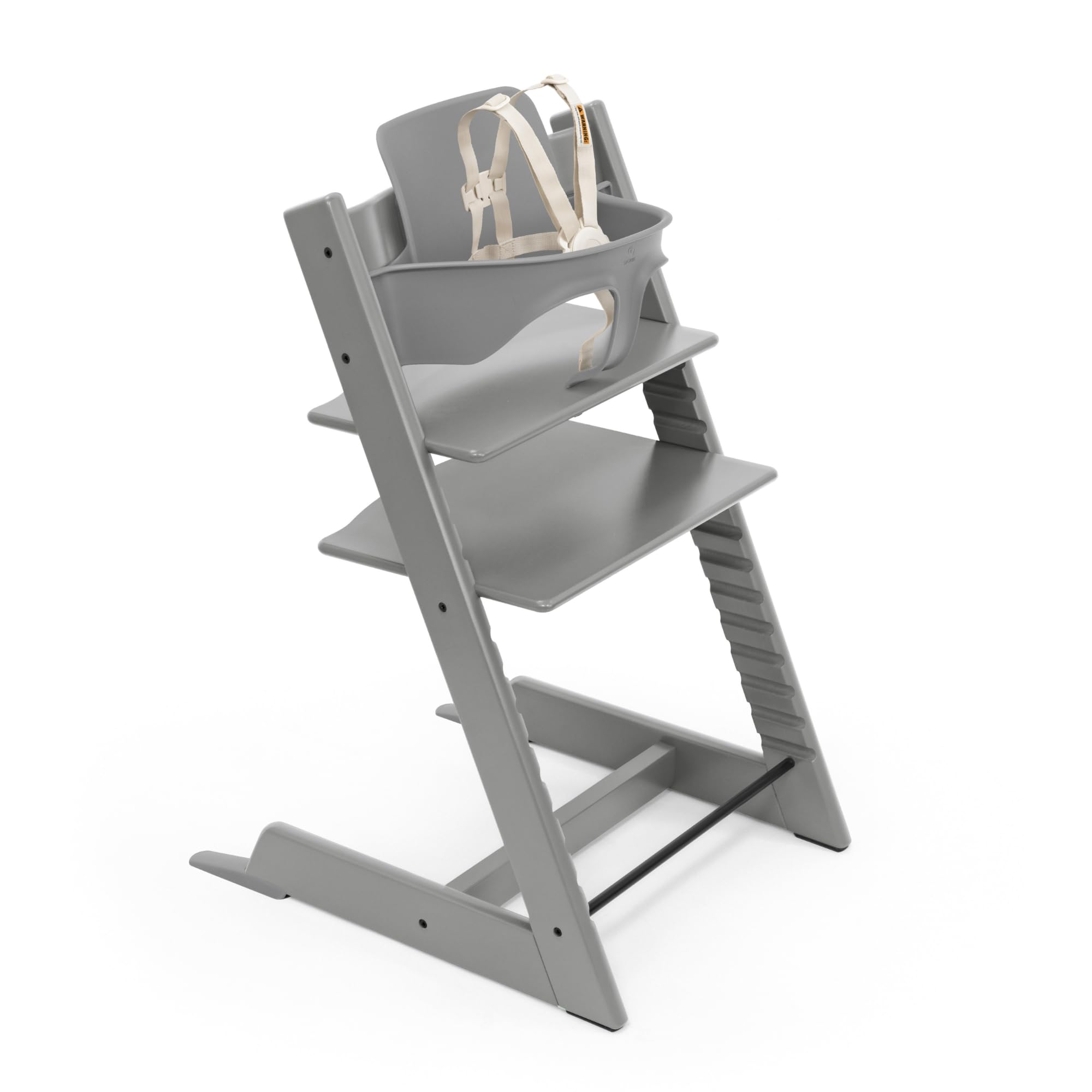 Stokke Tripp Trapp chair storm grey at table promoting shared family meals