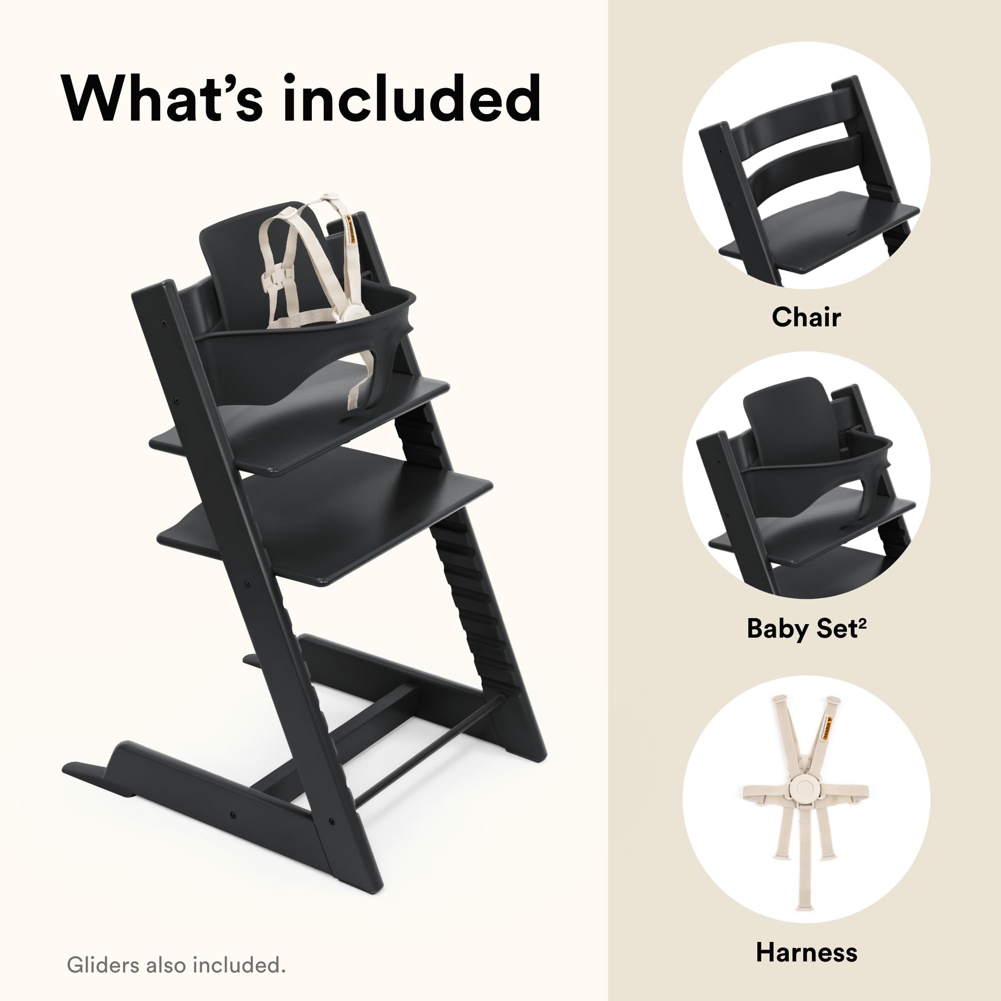 Stokke Tripp Trapp table-ready design helps children participate in family meals.