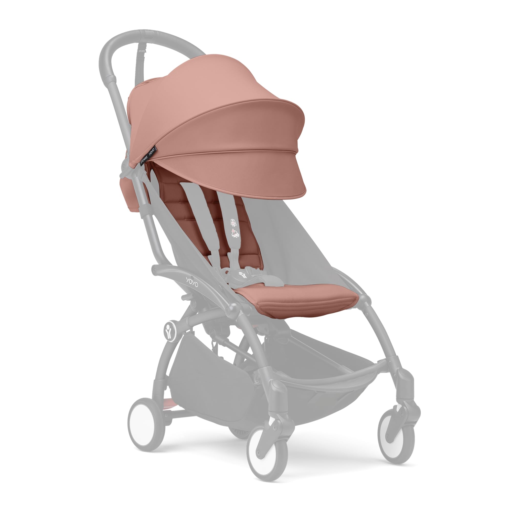 Stokke YOYO 6+ seat pad in ginger for comfortable, adjustable seating