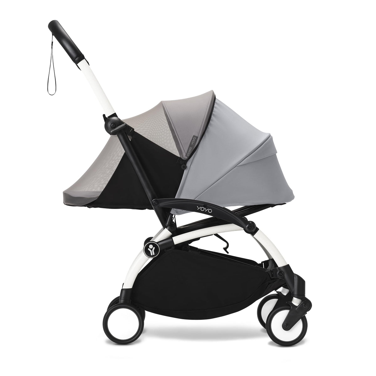 Stokke YOYO 0+ mosquito net attachment points offer easy insect protection on the go
