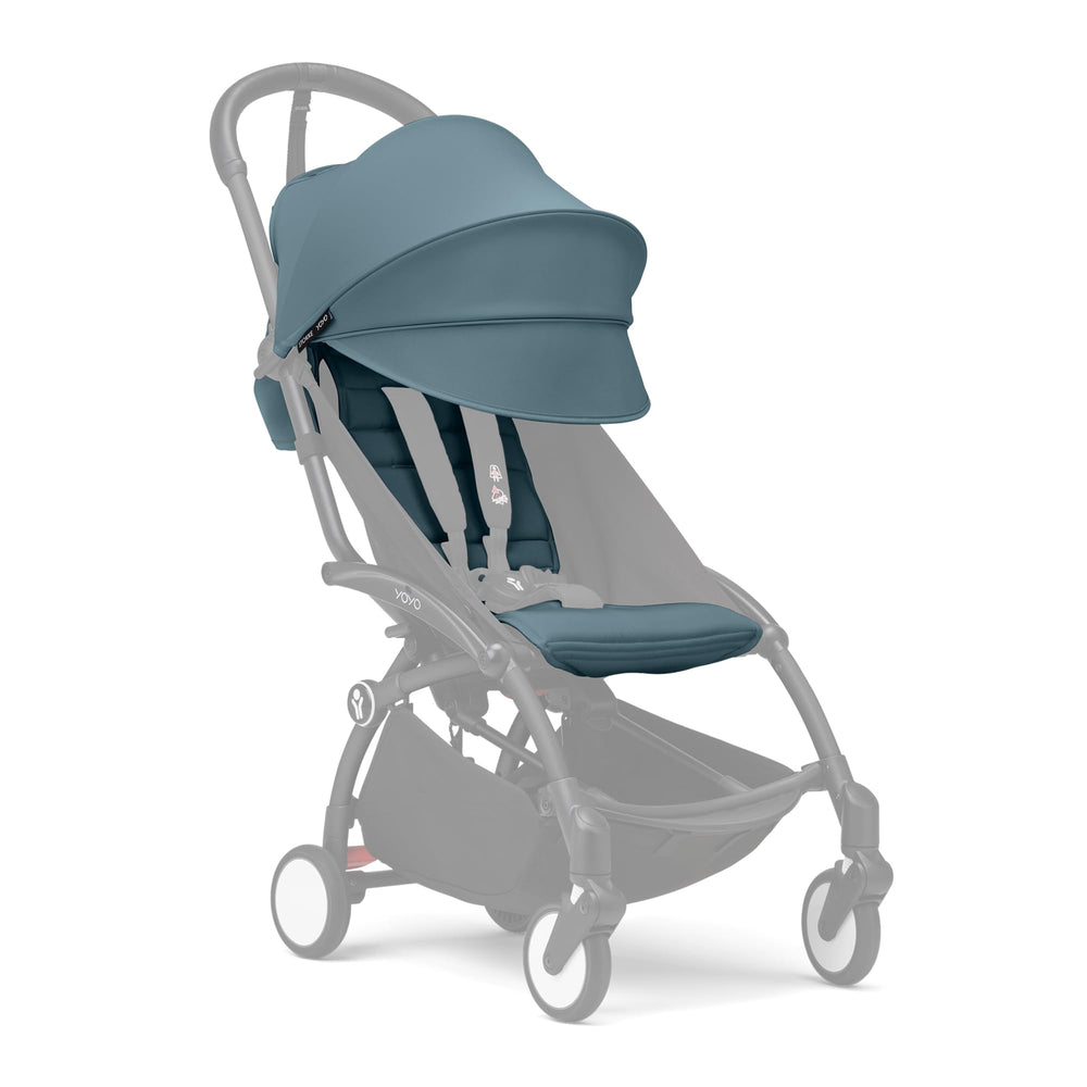 Stokke YOYO 6+ Aqua seat pad with redesigned backrest for growing child