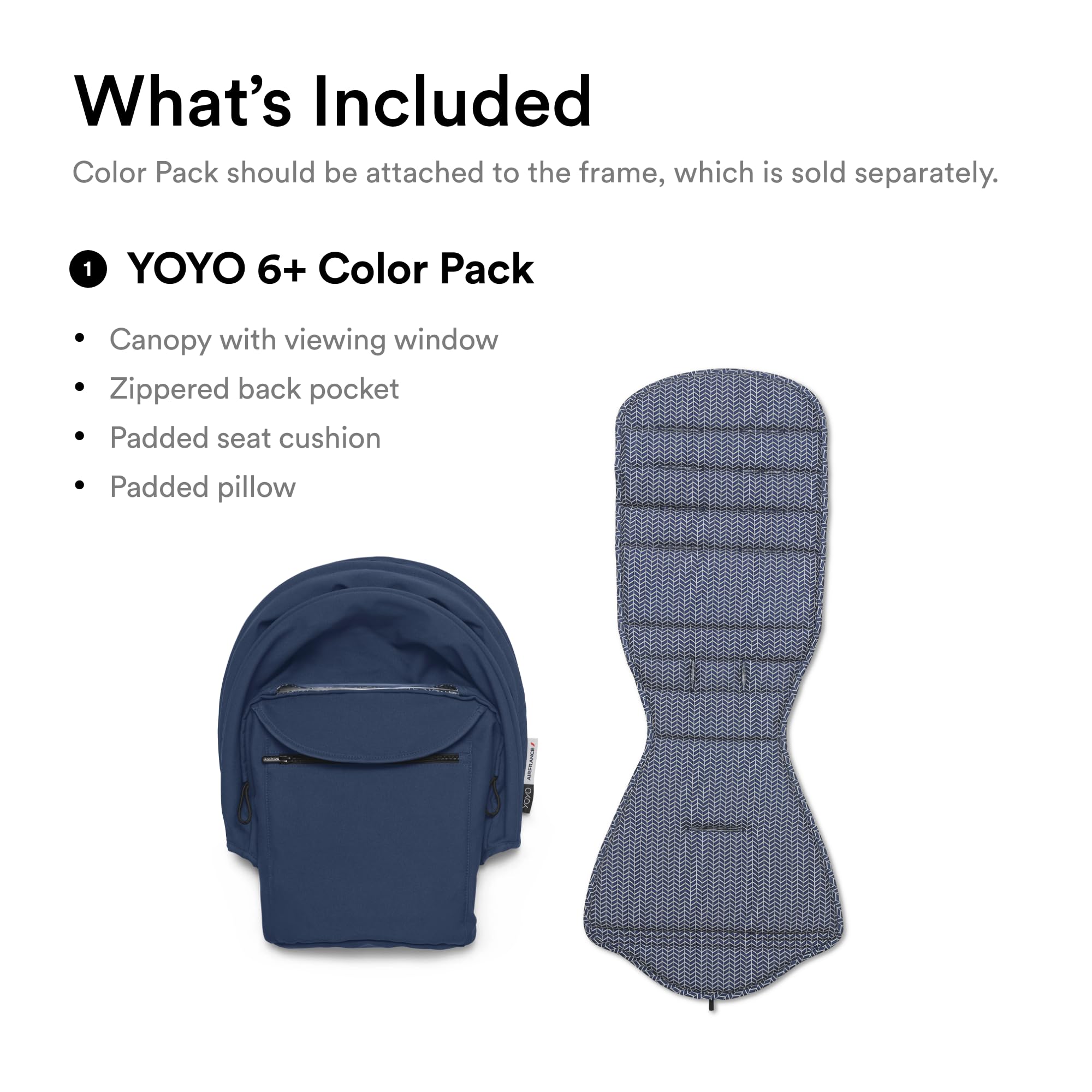 Stokke YOYO 6+ Air France Blue mesh strap protectors add comfort and safety