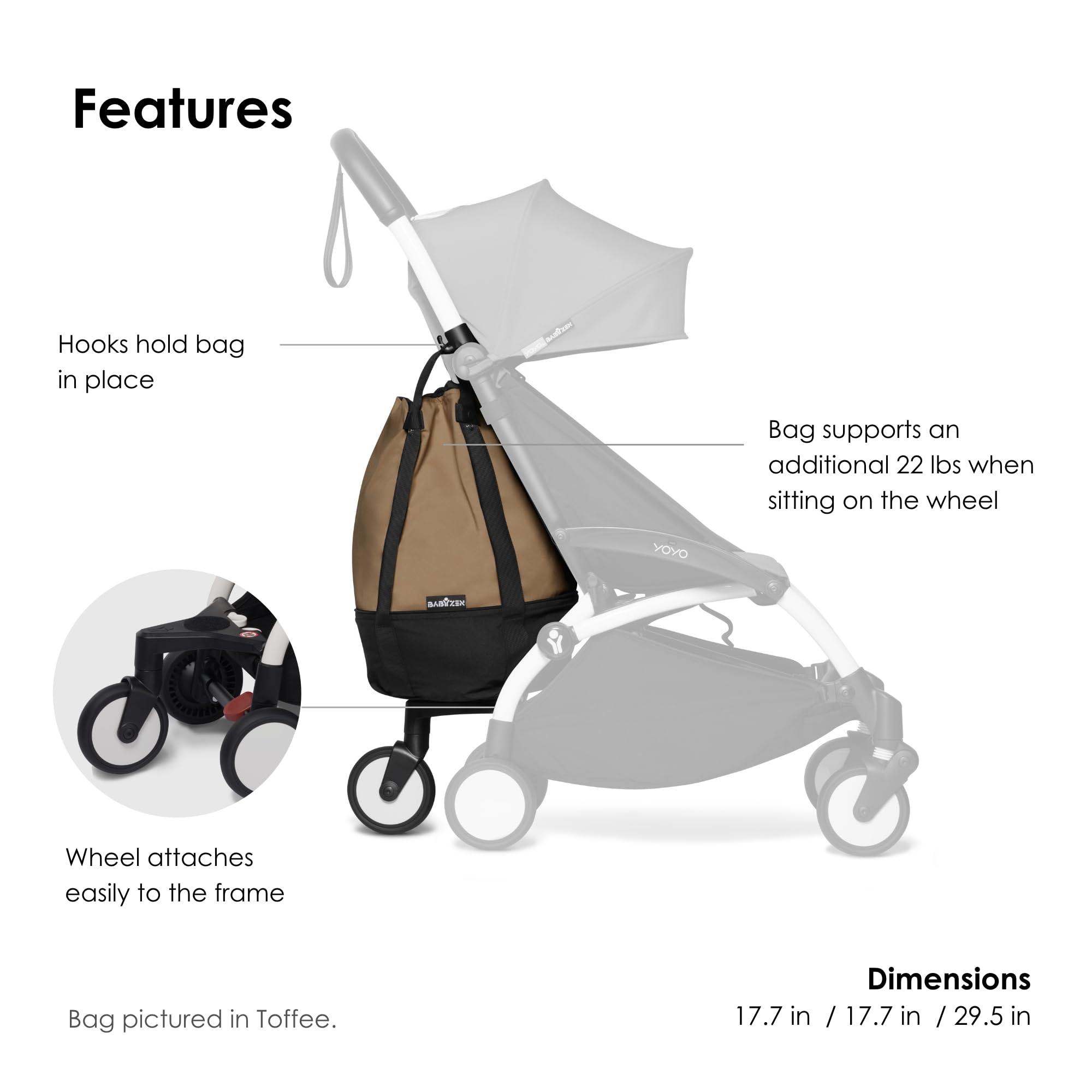 Stokke YOYO compatibility: fits YOYO2 and YOYO3 strollers for added versatility